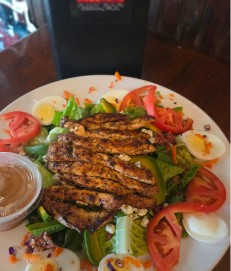 Grilled chicken salad at Molly Goodhead's